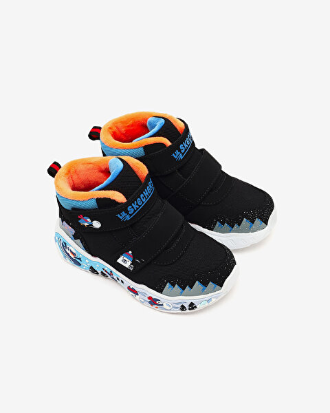 Skechers Play Scene Küçük Erkek Çocuk Siyah Bot 407319N BKMT-4