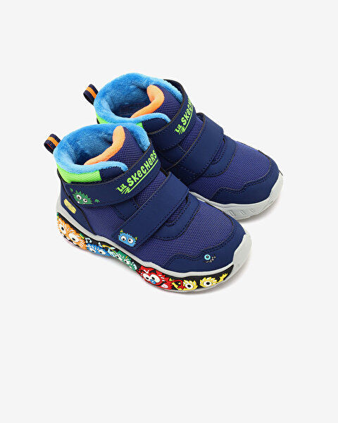 Skechers Play Scene Küçük Erkek Çocuk Lacivert Bot 407319N NVMT-4