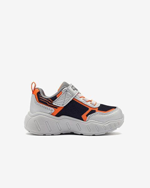 Skechers Play Scene - Storm Brights Küçük Erkek Çocuk Gri Spor Ayakkabı 407606N SLBK-2