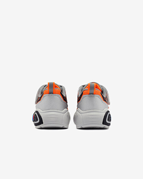 Skechers Play Scene - Storm Brights Küçük Erkek Çocuk Gri Spor Ayakkabı 407606N SLBK-5