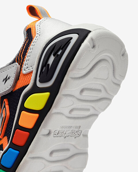 Skechers Play Scene - Storm Brights Küçük Erkek Çocuk Gri Spor Ayakkabı 407606N SLBK-7