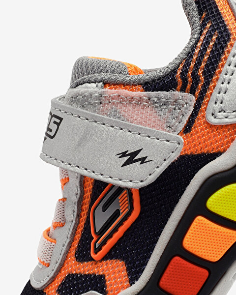 Skechers Play Scene - Storm Brights Küçük Erkek Çocuk Gri Spor Ayakkabı 407606N SLBK-10
