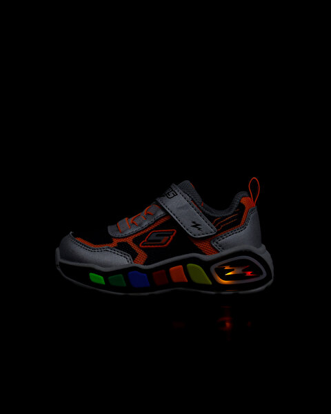 Skechers Play Scene - Storm Brights Küçük Erkek Çocuk Gri Spor Ayakkabı 407606N SLBK-1