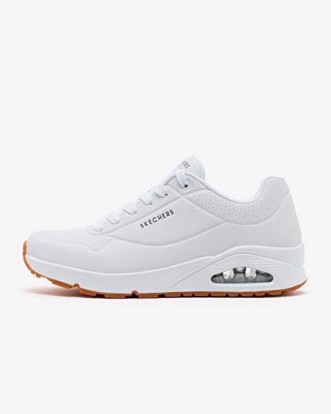 Skechers Uno - Stand On Air Erkek Beyaz Sneakers 52458TK WHT