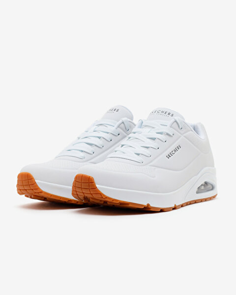 Skechers Uno - Stand On Air Erkek Beyaz Sneakers 52458TK WHT-2