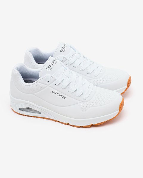 Skechers Uno - Stand On Air Erkek Beyaz Sneakers 52458TK WHT-4
