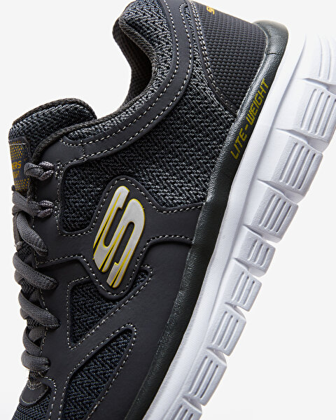Skechers Lite - Weight Qtr Overlay W/two Erkek Gri Spor Ayakkabı 52635 CHAR-7