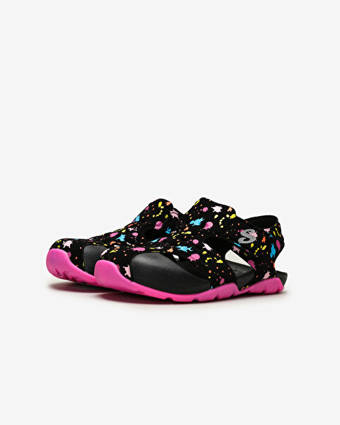 Skechers Side Wave  -  Büyük Kız Çocuk Siyah Sandalet 86428L BKHP-2