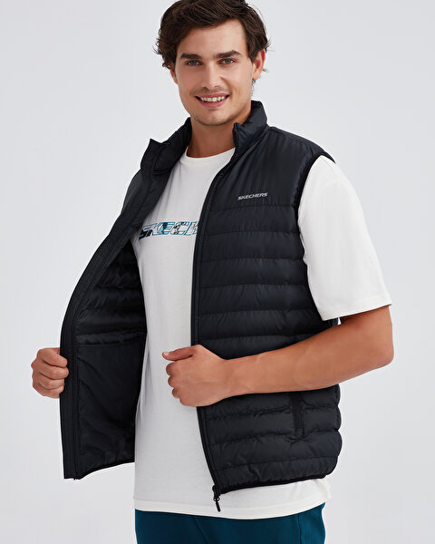 Skechers M Essential Vest Erkek Siyah Yelek S202174-001-6