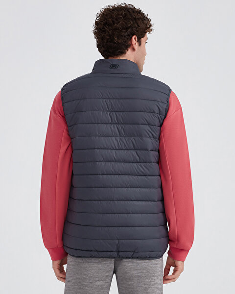 Skechers M Essential Vest Erkek Gri Yelek S202174-040-4