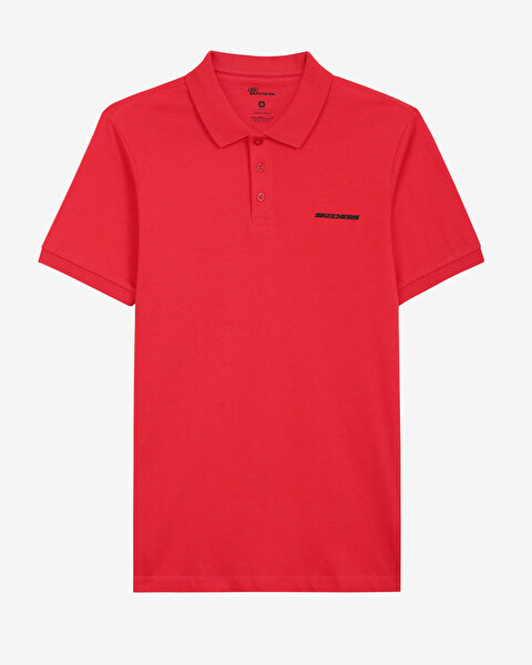 Skechers M Essential Polo T-shirt Erkek Kırmızı Polo Yaka Tshirt S211800-600-3