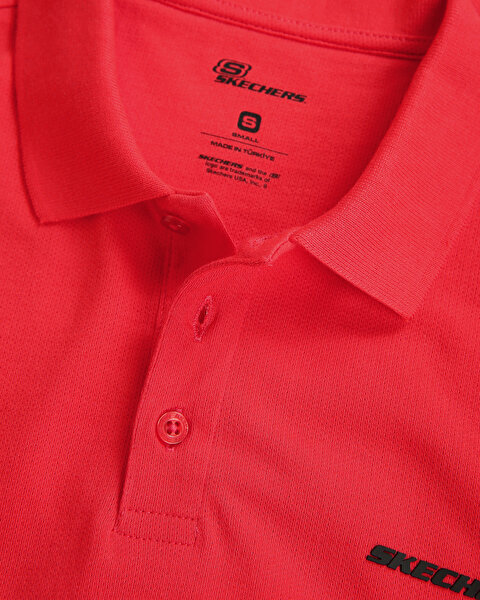Skechers M Essential Polo T-shirt Erkek Kırmızı Polo Yaka Tshirt S211800-600-5
