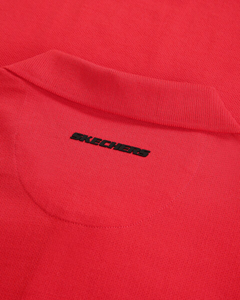 Skechers M Essential Polo T-shirt Erkek Kırmızı Polo Yaka Tshirt S211800-600-7