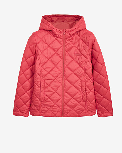Skechers W Capitone Hooded Jacket Kadın Kırmızı Mont S212001-600-8