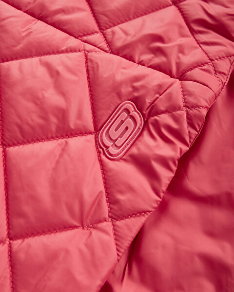 Skechers W Capitone Hooded Jacket Kadın Kırmızı Mont S212001-600-9