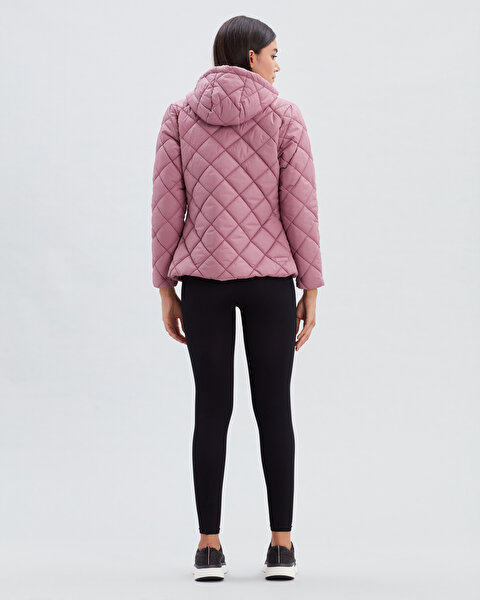 Skechers W Capitone Hooded Jacket Kadın Pembe Mont S212001-620-4