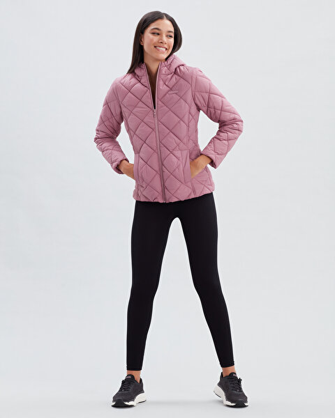Skechers W Capitone Hooded Jacket Kadın Pembe Mont S212001-620-1