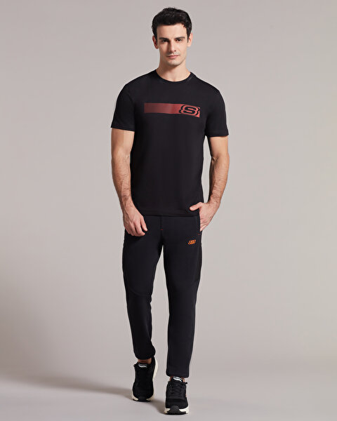 Skechers M Graphic Tee T-shirt Erkek Siyah Tshirt S212196-001-1