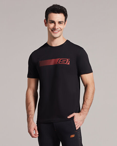 Skechers M Graphic Tee T-shirt Erkek Siyah Tshirt S212196-001