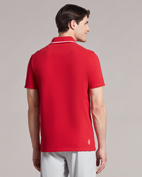 Skechers Polo M Short Sleeve Polo Erkek Kırmızı Polo Yaka Tshirt S212224-600-2