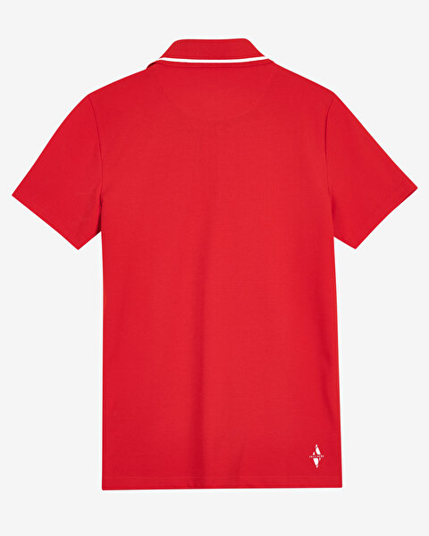 Skechers Polo M Short Sleeve Polo Erkek Kırmızı Polo Yaka Tshirt S212224-600-4