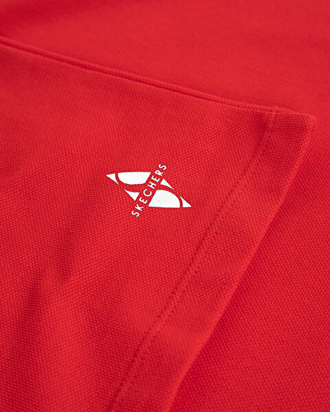 Skechers Polo M Short Sleeve Polo Erkek Kırmızı Polo Yaka Tshirt S212224-600-7
