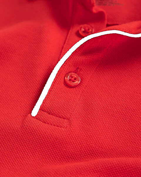 Skechers Polo M Short Sleeve Polo Erkek Kırmızı Polo Yaka Tshirt S212224-600-5
