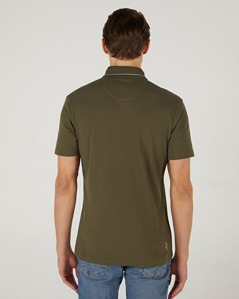 Skechers Polo M Short Sleeve Polo Erkek Haki Polo Yaka Tshirt S212224-801-1