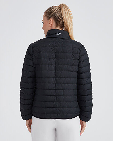 Skechers W Turtle Neck Essential Jacket Kadın Siyah Mont S212273-001-7