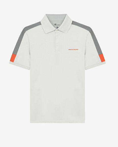 Skechers Polo Shirt M Short Sleeve Erkek Gri Polo Yaka Tshirt S221047-035-7