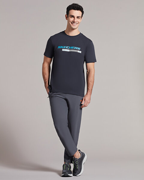 Skechers Micro Collection M Slim Sweatpant Erkek Gri Eşofman Altı S221491-003-3