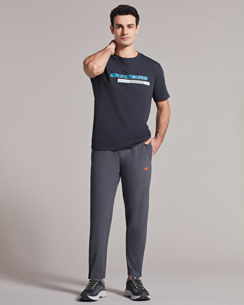 Skechers Micro Collection M Slim Sweatpant Erkek Gri Eşofman Altı S221491-003-1