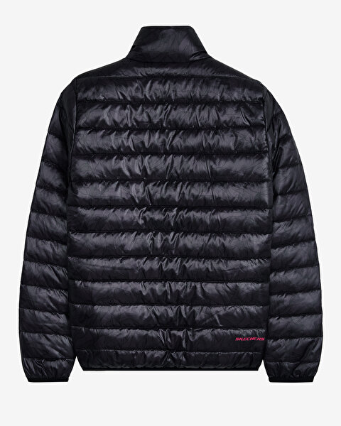 Skechers W Outerwear All-over Printed Jacket Kadın Siyah Mont S222027-001-1