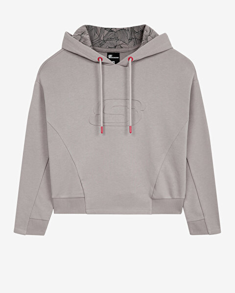 Skechers Mid Weight Fleece W Hoodie Sweatshirt Kadın Pembe Sweatshirt S222053-506