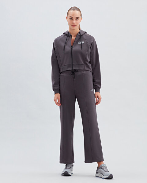 Skechers Mid Weight Fleece W Loose Sweatpant Kadın Gri Eşofman Altı S222056-003-1