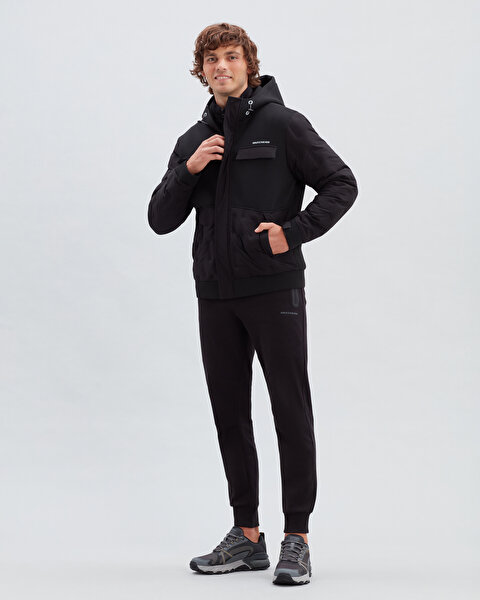 Skechers M Outerwear Padded Jacket Erkek Siyah Mont S222072-001-1