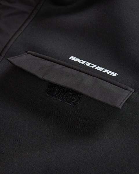 Skechers M Outerwear Padded Jacket Erkek Siyah Mont S222072-001-7