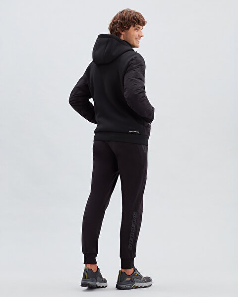 Skechers M Outerwear Padded Jacket Erkek Siyah Mont S222072-001-3