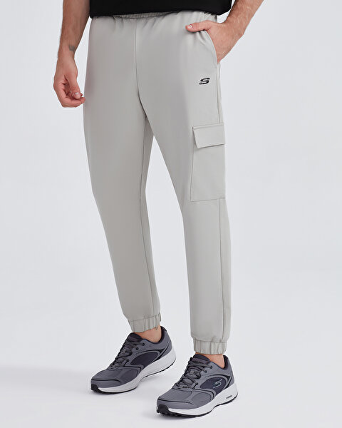 Skechers Micro Collection M Jogger Woven Pant Erkek Gri Eşofman Altı S222080-013