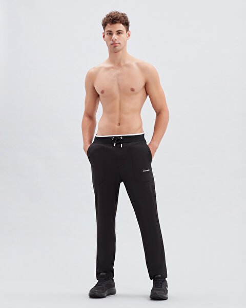 Skechers M Raschel Slim Sweatpant Erkek Siyah Eşofman Altı S222148-001-2