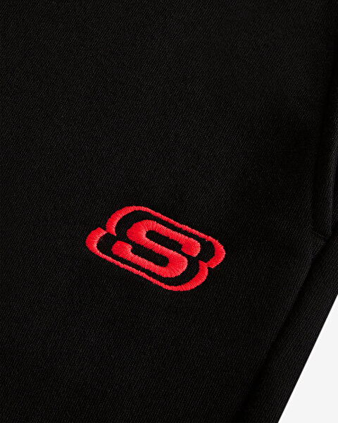Skechers Mid Weight Fleece M Slim Sweatpant Erkek Siyah Eşofman Altı S222163-001-3
