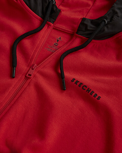 Skechers M 2Xi-lock Woven Detailed Fz Sweatshirt Erkek Kırmızı Sweatshirt S222205-600-2