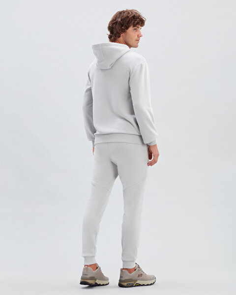 Skechers Mid Weight Fleece M Hoodie Sweatshirt Erkek Gri Sweatshirt S222244-013-2