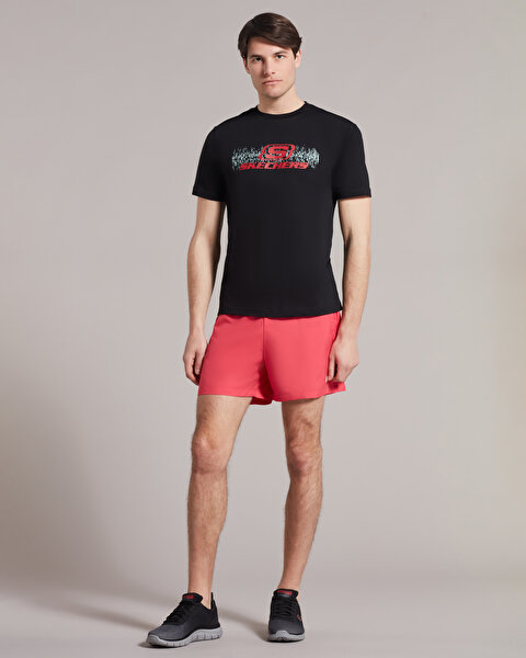 Skechers M Big Logo T-shirt Erkek Siyah Tshirt S222262-001-1