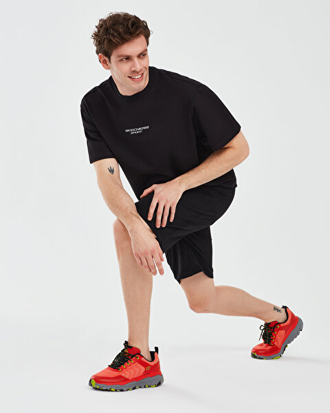 Skechers M Graphic Tee Reflect Logo Oversize T-shirt Erkek Siyah Tshirt S231094-001-4