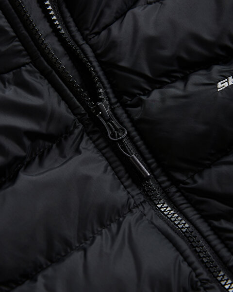 Skechers W Outerwear Padded Vest Kadın Siyah Yelek S231239-001-9