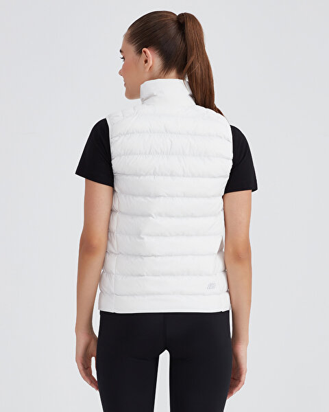 Skechers W Outerwear Padded Vest Kadın Beyaz Yelek S231239-100-4