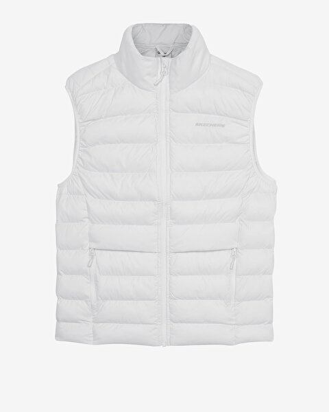 Skechers W Outerwear Padded Vest Kadın Beyaz Yelek S231239-100-7