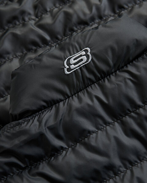 Skechers M Outerwear Padded Vest Erkek Siyah Yelek S231241-001-14