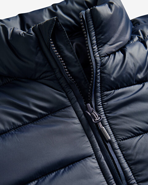 Skechers M Outerwear Padded Jacket Erkek Lacivert Mont S231242-411-3